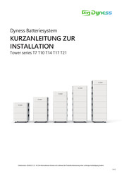 Dyness T7 Kurzanleitung Zur Installation