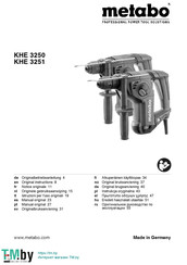 Metabo KHE 3250 Originalbetriebsanleitung