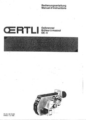 Oertli OE-5 Bedienungsanleitung