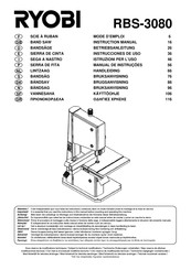Ryobi RBS-3080 Betriebsanleitung