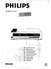 Philips AK 640 Bedienungsanleitung