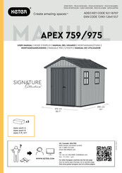 Keter Signature Serie Montageanleitung