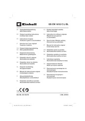 Einhell GE-CM 18/32 C Li BL Originalbetriebsanleitung