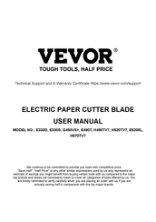 VEVOR E490T Benutzerhandbuch