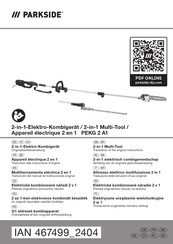 Parkside PEKG 2 A1 Originalbetriebsanleitung