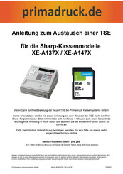 Sharp XE-A137X BK Anleitung Zum Austausch