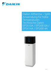 Daikin Altherma EPSX10A Technische Daten