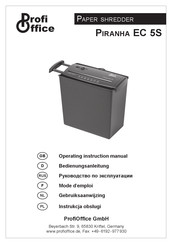 Profioffice PIRANHA EC 5S Bedienungsanleitung