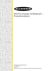 Banner K50 Pro Select Pro Produkthandbuch