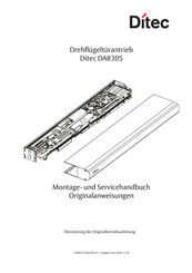 Ditec DAB305 Montage- Und Servicehandbuch