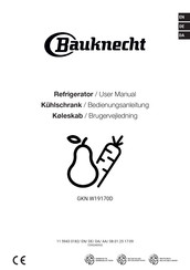 Bauknecht GKN W19170D Bedienungsanleitung