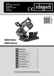 Scheppach MBS1200xt Originalbetriebsanleitung