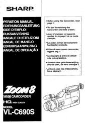 Sharp ZOOM 8 VL-C690S Bedienungsanleitung