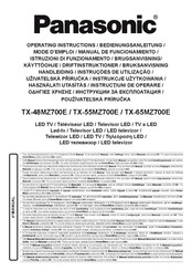 Panasonic TX-48MZ700E Bedienungsanleitung