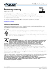 Aircom R120 Bedienungsanleitung