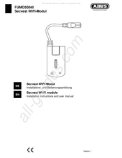Abus FUMO50040 Installations- Und Wartungsanleitung