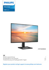 Philips 2000 Serie Bedienungsanleitung