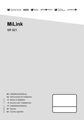 Saunier Duval MiLink SR 921 Installationsanleitung