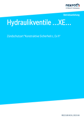 Bosch Rexroth XE Serie Betriebsanleitung