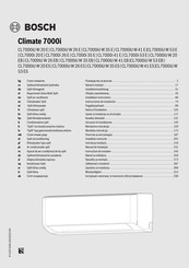 Bosch Climate 7000i Installationsanleitung