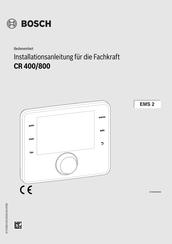 Bosch CR 400 Installationsanleitung Für Die Fachkraft