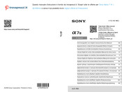 Sony ILCE-7M3 Gebrauchsanleitung