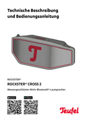Teufel ROCKSTER CROSS 2 Technische Beschreibung Und Bedienungsanleitung