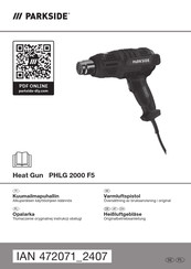 Parkside PHLG 2000 F5 Originalbetriebsanleitung