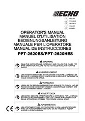 Echo PPT-2620ES Bedienungsanleitung