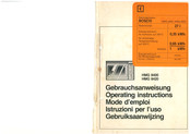 Bosch HMG 8400 Gebrauchsanweisung
