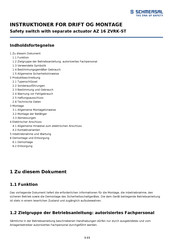 Schmersal AZ 16 ZVRK-ST Bedienungsanleitung