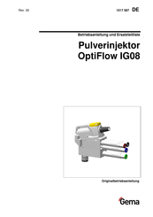 Gema OptiFlow IG08 Betriebsanleitung Und Ersatzteilliste