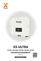 SolaX Power X3-ULTRA Installationshandbuch