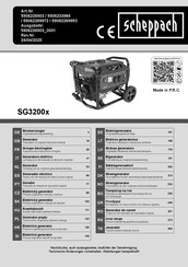 Scheppach SG3200x Original Bedienungsanleitung