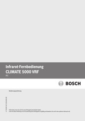 Bosch Climate 5000 VRF Bedienungsanleitung