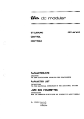 Efka dc modular Parameterlisten