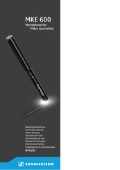Sennheiser MKE 600 Bedienungsanleitung