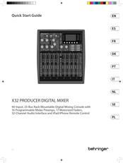 Behringer X32 Producer Bedienungsanleitung