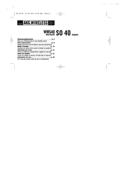 AKG WMS40 mini dual Bedienungshinweise