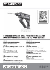 Parkside PABH 20-Li B2 Originalbetriebsanleitung