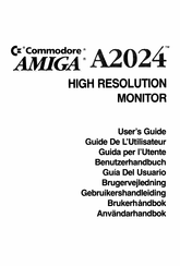 Commodore Amiga A2024 Benutzerhandbuch