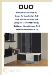 Kinedo DUO Installationshinweise
