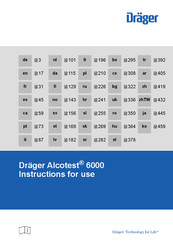 Dräger Alcotest 6000 Bedienungsanleitung