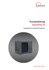 Solvis SolvisPia 13 Kurzanleitung