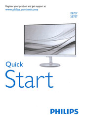 Philips 237E7 Schnellstartanleitung