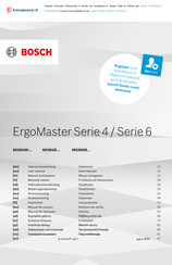 Bosch ErgoMaster 4 Serie Gebrauchsanleitung