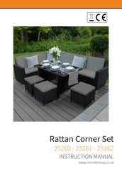 MonsterShop Rattan Corner Set Montageanleitung