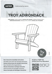 Keter TROY ADIRONDACK Gebrauchsanleitung