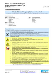 Mayr ROBA contitorque 151.300 Einbau- Und Betriebsanleitung