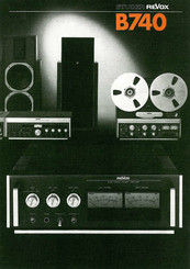 STUDER REVOX B740 Bedienungsanleitung